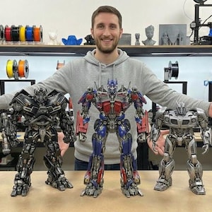 Transformers STL Pack for 3D Printing - Optimus Prime, Megatron, Bumblebee 3D Models - Digital Download