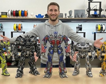 Transformers STL-pakket voor 3D-printen - Optimus Prime, Megatron, Bumblebee 3D-modellen - digitale download