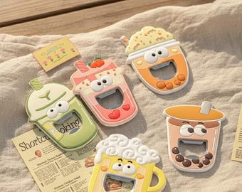Niedlicher Flaschenöffner-Set, lustiger Cartoon-Bieröffner, kreatives Bar-Werkzeug-Geschenk für ihn, Valentinstag-Geschenk, alltägliches Küchenzubehör