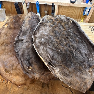Tanned Beaver Fur Pelt – Prime Silky Sheen Hide, Rustic Cabin Decor