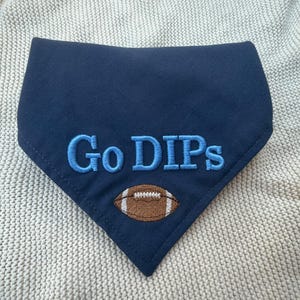 Custom Dog Bandana Personalized, Embroidered Cotton Pet Scarf, USA Team Spirit Dog Bandana, Patriotic Dog Gift image 7