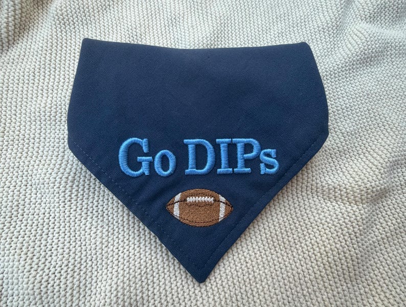 Custom Dog Bandana Personalized, Embroidered Cotton Pet Scarf, USA Team Spirit Dog Bandana, Patriotic Dog Gift image 7