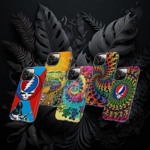 Grateful Dead Band Tough Cases Phone Cases for iPhone 17, 16, 15, 14, 13, 12, 11, X, XS, XR, Pro Max, Plus, Air, Mini