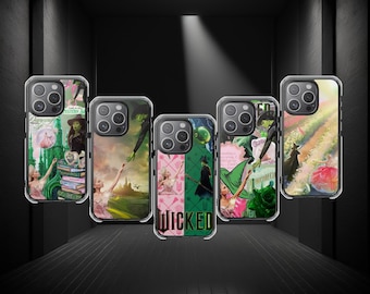 Funda para iPhone de la película Wicked, diseño de casete retro, compatible con MagSafe