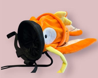 Magikarp Chalk Bag for Bouldering, Rock climbing, Gifts for climber, Handmade Plush Climbing
