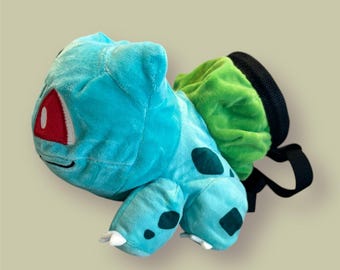 Bulbasaur Chalk Bag for Bouldering, Rock climbing, Gifts for climber, Handmade Plush Climbing