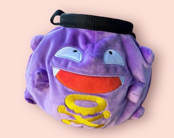 Koffing Chalk Bag for Bouldering, Rock climbing, Gifts for climber, Handmade Plush Climbing