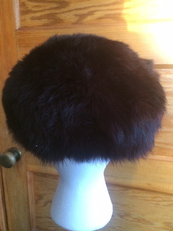 Vintage Brown Fur Hat Headband 1950s 1960s Mink F… - image 8