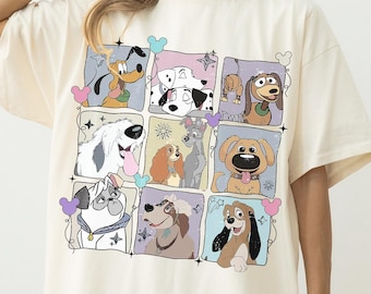 Retro Disney Dogs Comfort Colors Shirt, Pluto Pluto Disney Puppy Tee , Lady And The Tramp Dog Lover Family Vacation Tee 2026 Gift