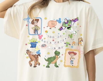 Retro Coquette Toy Story Comfort Colors Shirt, You've Got A Friend In Me Disney ,Toy Story Characters Tee, Family Matching Trip Tee 2026