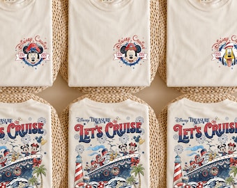Chemise Disney Cruise Line 2026, t-shirt familial Mickey Friends, partons en vacances en croisière, souhaits chemises de voyage fantastique magique merveille