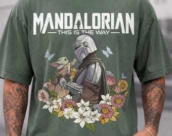 Retro Mandalorian Star Wars Shirt, This Is The Way Grogu Galaxys Edge Disney Family Vacation Trip Tee Magic Kingdom Matching Family Tee 2026