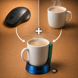 Tassenmaus Computermaus mit Kaffeetasse-Geschenk-Cool-Nerd Wireless Bluetooth Maus Einführung Sonderpreis!