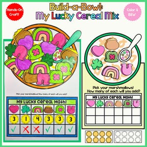 St. Patrick's Day Math Craftivity: Lucky Cereal Estimation (+ BONUS CLIP ART!)