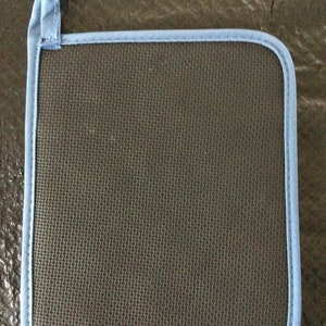 Blue Pot holder with pocket image 2