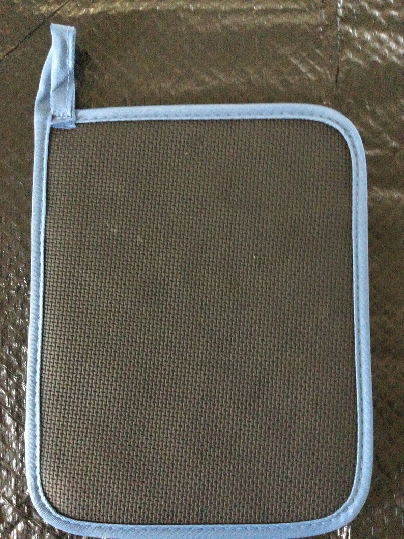 Blue Pot holder with pocket image 2