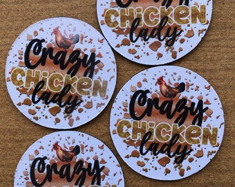 Chicken Coaster Neoprene Cup Mats