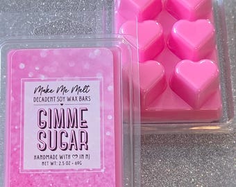 Cera tipo zucchero rosa che si scioglie / barrette di cera deliziosamente forti e durature / fragranza senza fiamma ecologica e adatta agli animali domestici / regalo economico