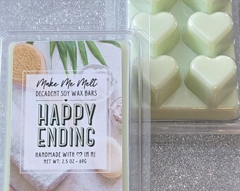 Candela profumata Happy Ending da sciogliere per scaldacera / Tartine di cera profumate al cocco e bambù / regalo romantico per moglie e fidanzata / profumo da spa
