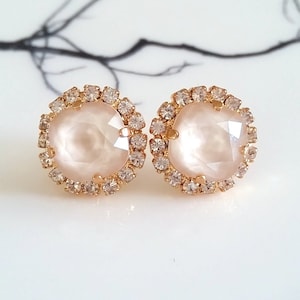 Ivory cream earrings,Beige earrings,ivory cream Bridal earrings,Ivory cream bridesmaids earrings,Wedding jewelry,Crystal crystal earrings