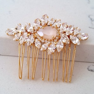 Bridal Hair Comb,Wedding Hair Accessory,Ivory cream Hair Comb,Wedding headpiece,Crystal hair comb,Rhinestone head piece,Gatsby Headpiece