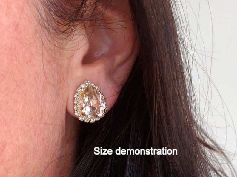 Blush Earringsblush Pink Stud Earringsblush Pink Etsy