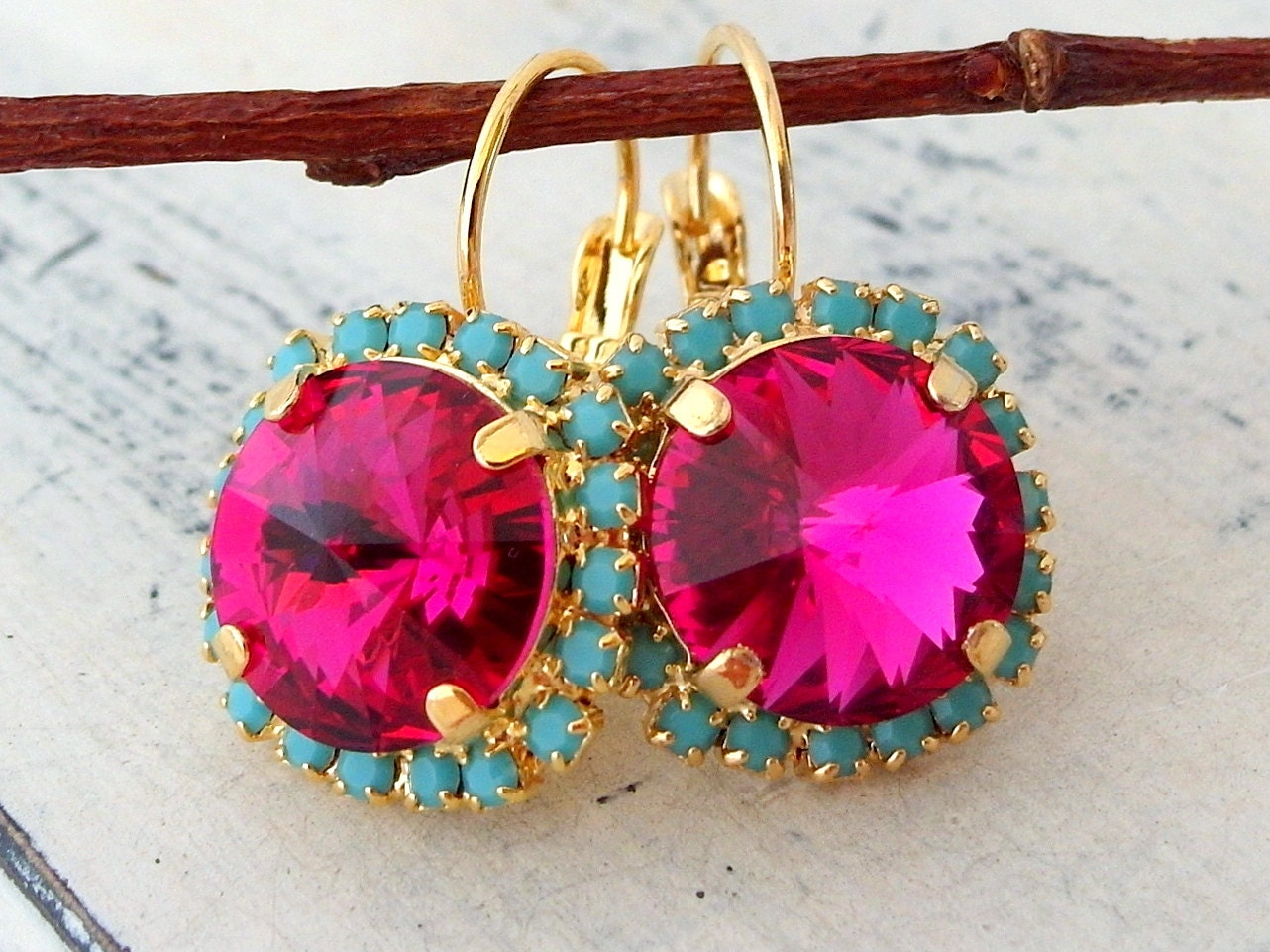 Aqua & Pink Face Jewels – Naughty Girl Shop