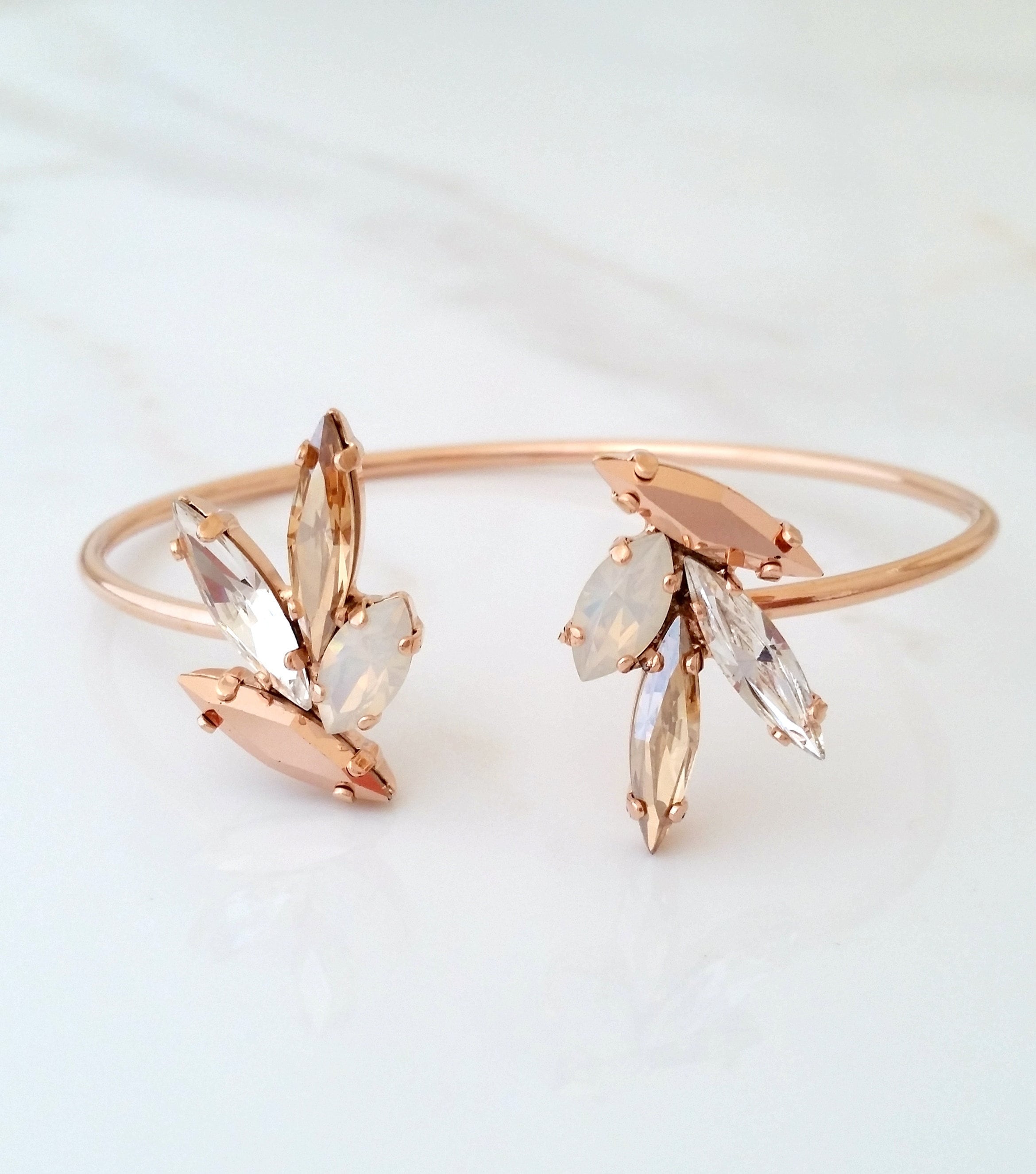 InspireDesigns Gold Champagne Toast Medley Chain Bracelet main image 0