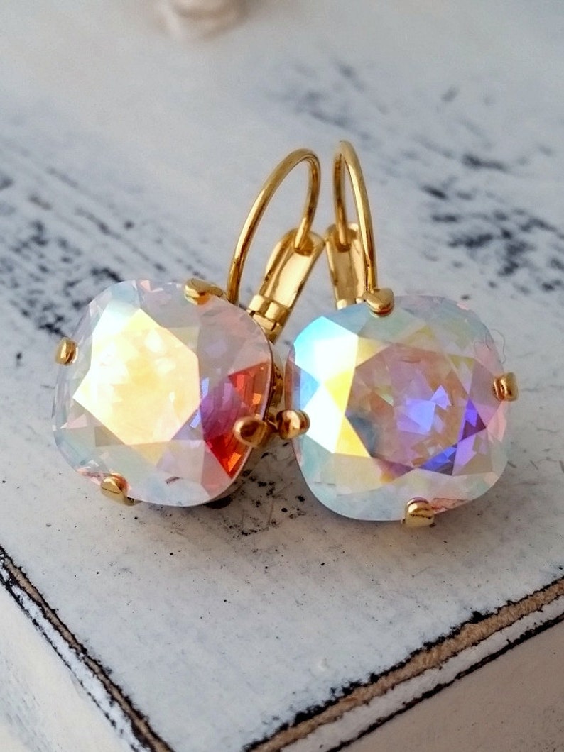 Aurora Gold Heart Drop Earrings JLT11758