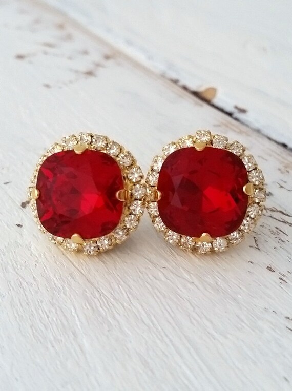 Red earrings for wedding online