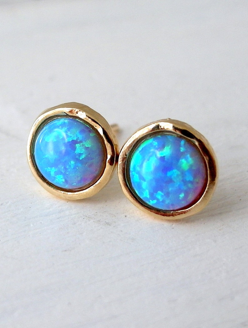 POP H SKY BLUE STUD EARRINGS