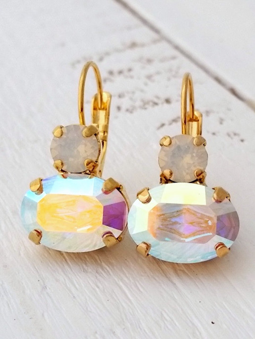 Aurora Wild Rose Drop Earrings