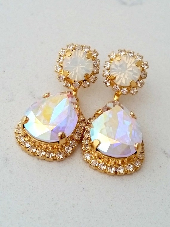 Aurora borealis earrings chandelier discount