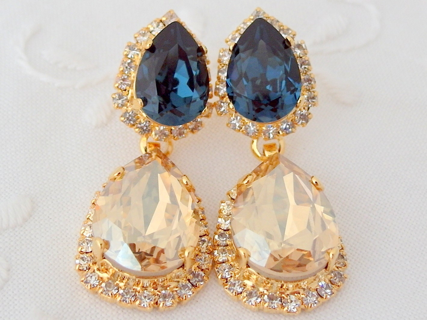 Linea Isabella Earrings Champagne main image 1