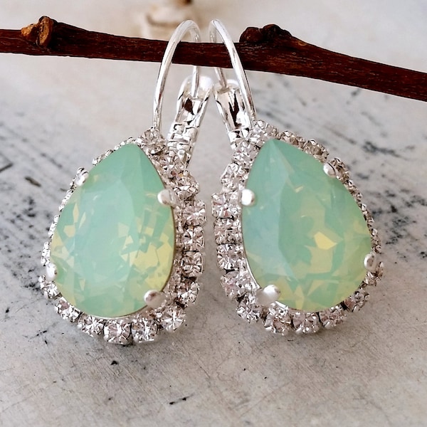 Mint Earrings Etsy