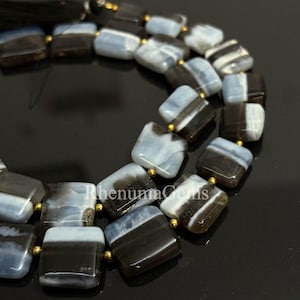 Natural Blue Boulder Opal Stone Beads: 8 Inch Strand, Smooth, Beads Strand,