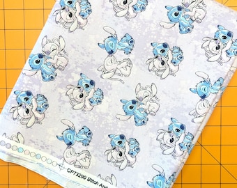 Lilo and Angel Cotton Fabric for Quilting Crafts Sewing