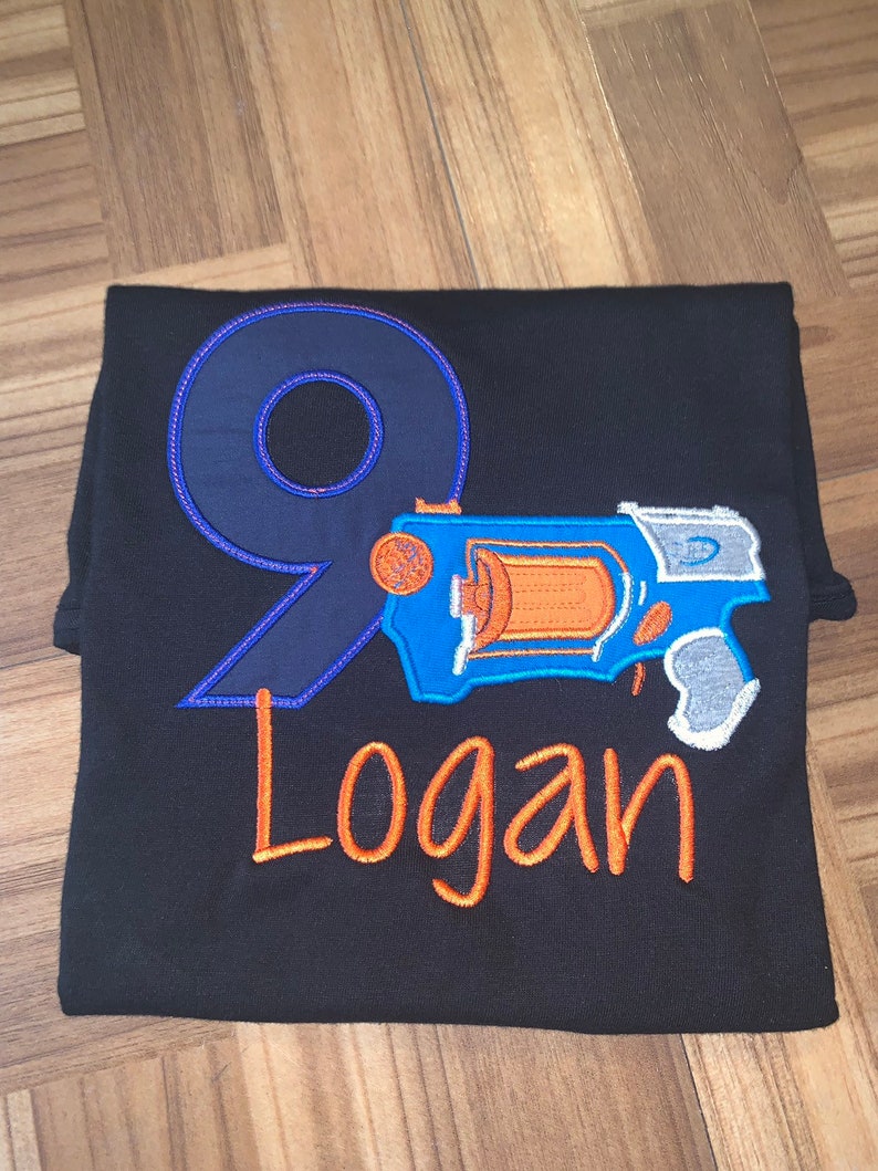 Nerf Gun Birthday Shirt Etsy