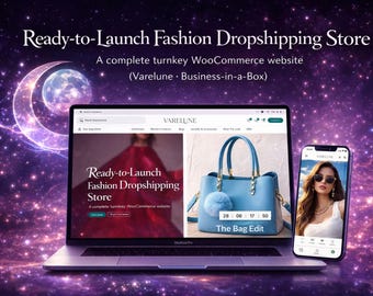 Ready-to-Launch Fashion Dropshipping Store | Turnkey WooCommerce Website | Business-in-a-Box (Varelune)