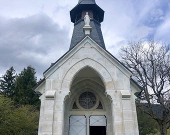 Vesancy Chapel – Quiet Rural Architecture Photography, Instant Digital Download