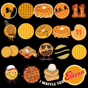80s Nostalgia Waffle PNG Retro Breakfast Aesthetic | High Quality Transparent Clipart