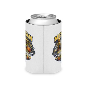 Funda para enfriador de latas de baloncesto para aficionados, campeones nacionales de Michigan 2026 imagen 4