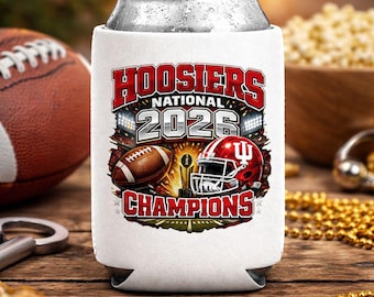 Funda para enfriador de latas de los campeones nacionales de Hoosiers 2026