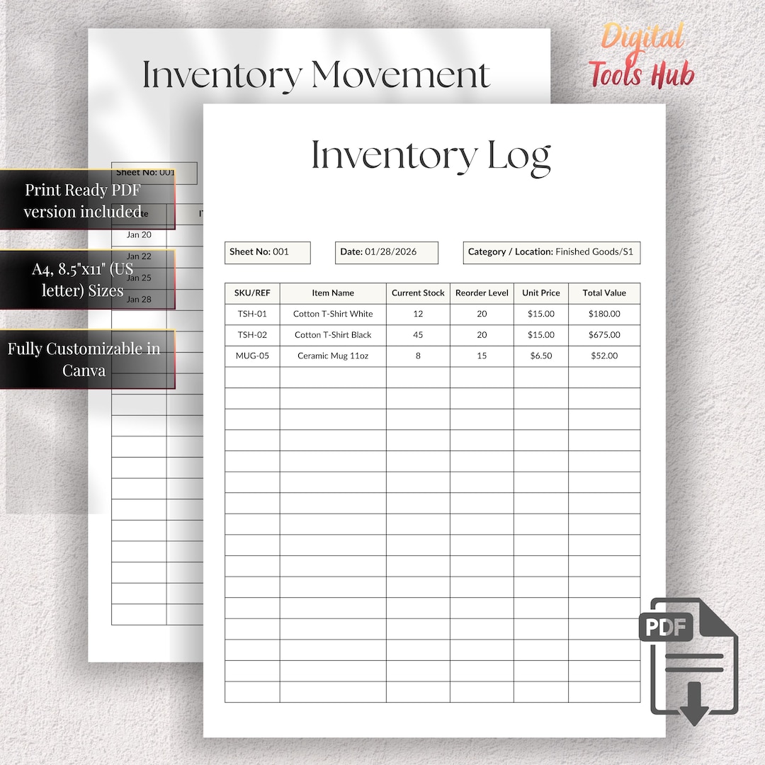 Inventory Tracker & Movement Log | Product Stock Management | Reseller ...
