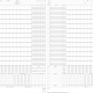 Libro de resultados de béisbol de 42 partidos (PDF descargable)