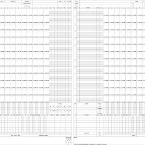Libro de resultados de béisbol de 21 partidos (PDF descargable)