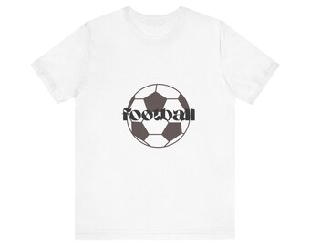 Camiseta de fútbol vintage con balón de fútbol / Camiseta deportiva con gráfico