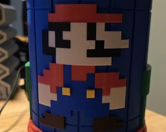 8 Bit Mario Desk Trash Can