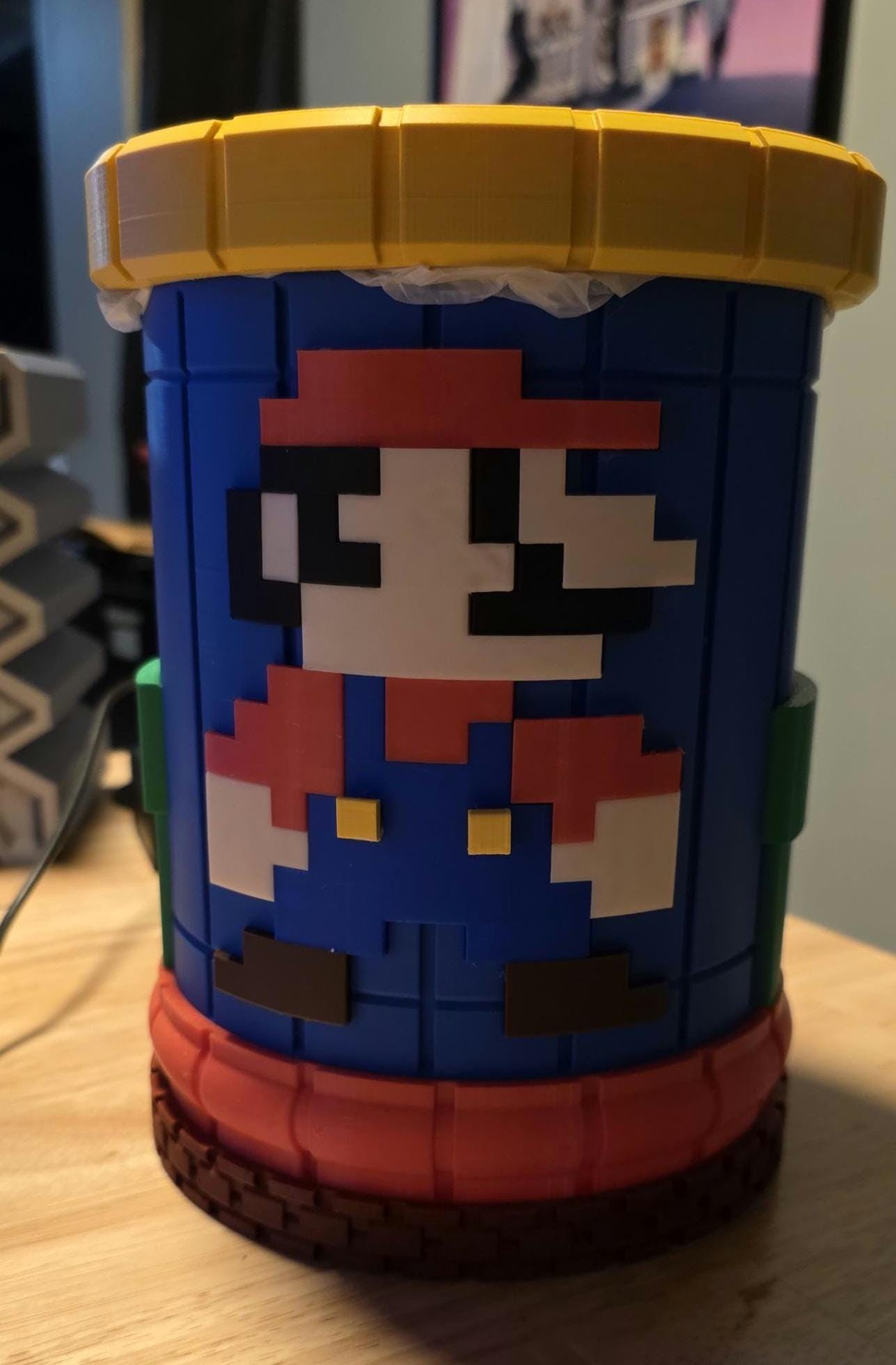 Super Mario Trash Can - Etsy