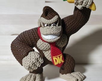 Knitted-Style DK Character – 3D Printed Collectible – Mini (4") or Collector (8") – Swivel Head